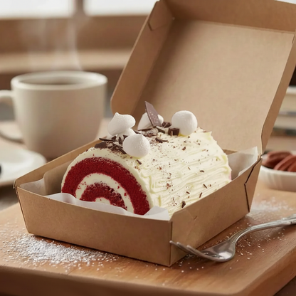 Red Velvet Yule Log