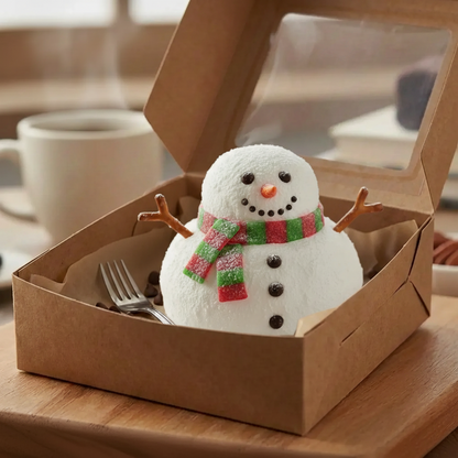 Snowman Marshmallow Cake