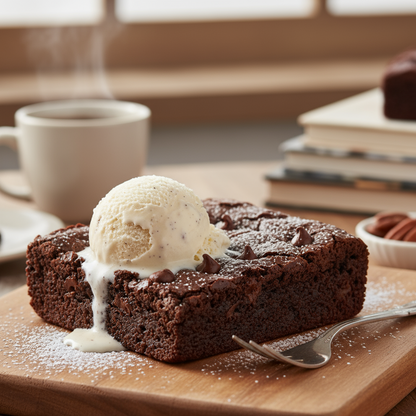Brownie with Ice Cream
