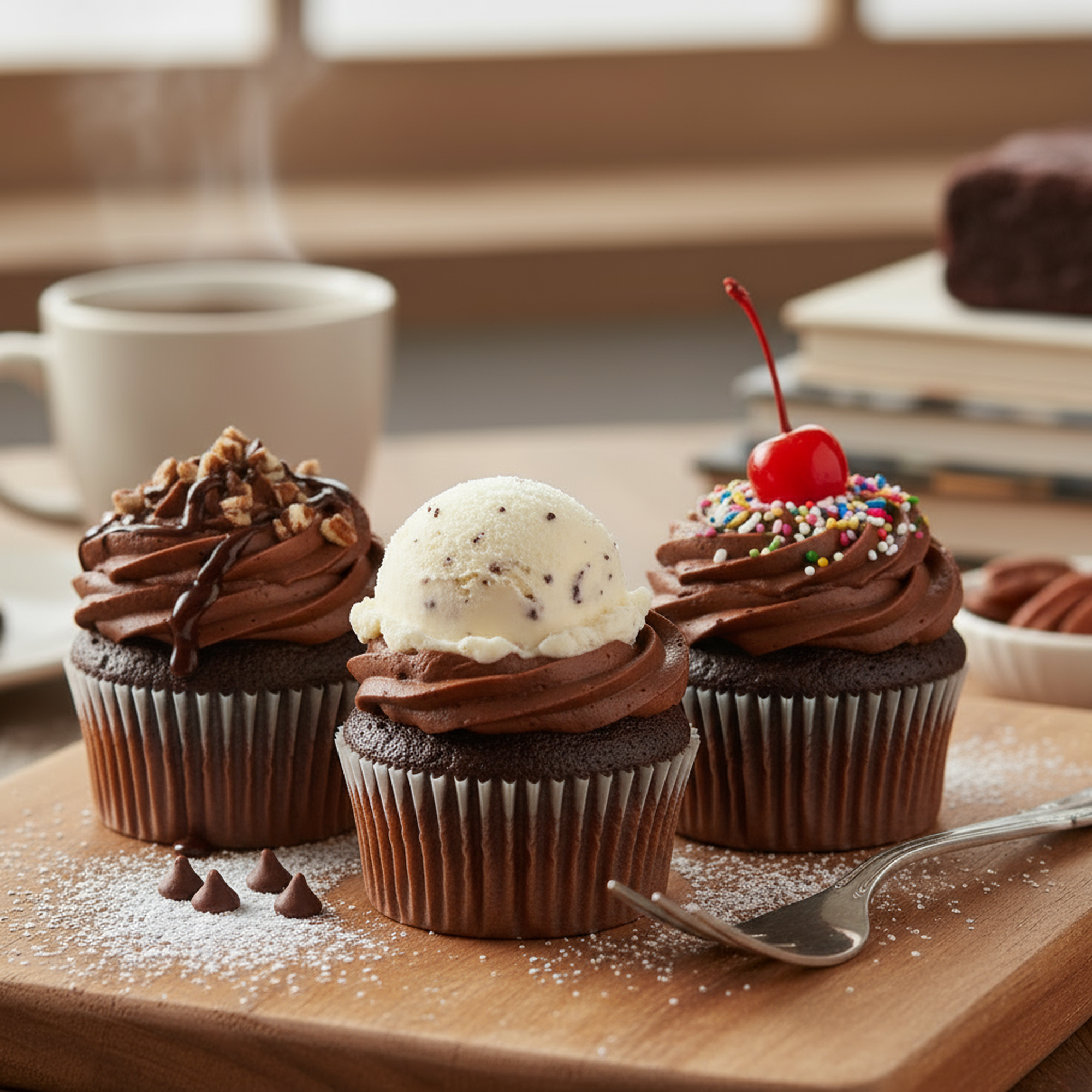 Chocolate Cupcakes Set