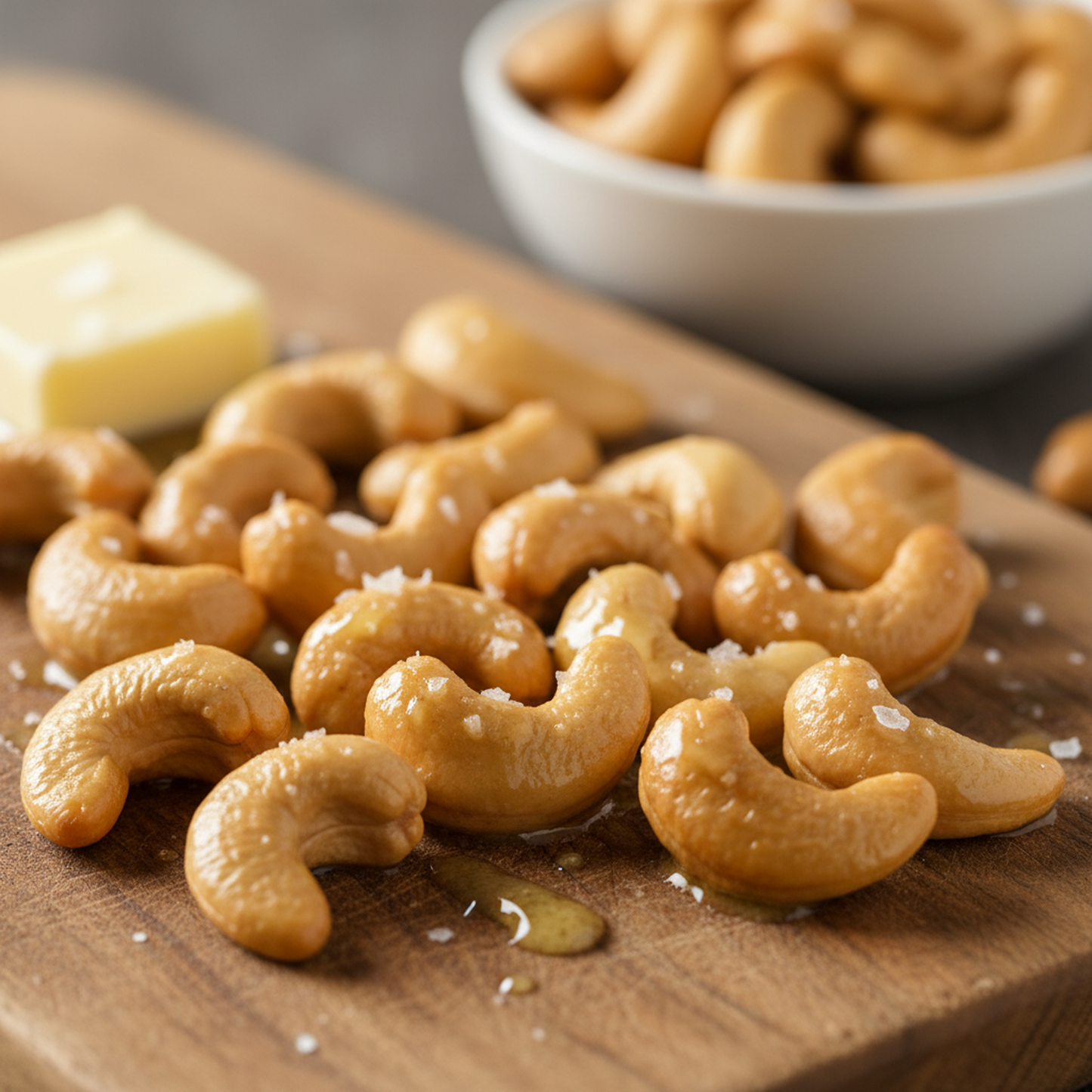 Roasted Cashews with Butter